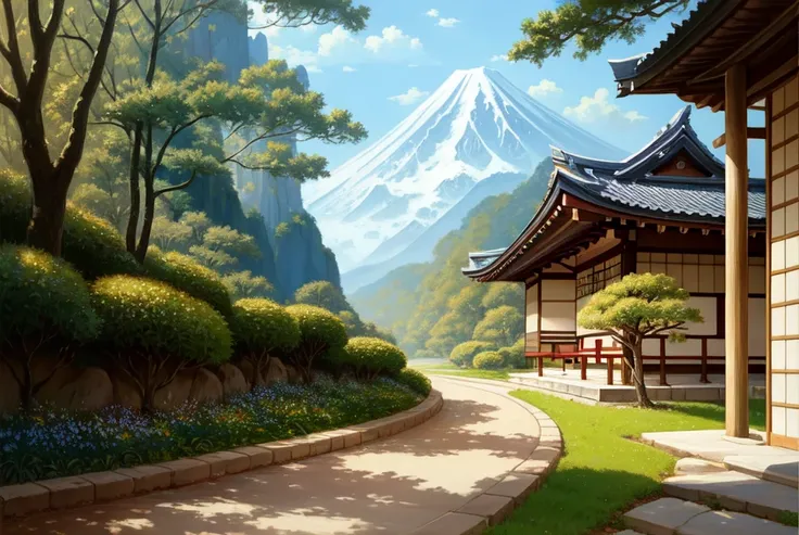 (extremely detailed CG unity 8k wallpaper),full shot photo of the most beautiful artwork of a japanese school, ((japanese school)) professional majestic oil painting by Ed Blinkey, Atey Ghailan, Studio Ghibli, by Jeremy Mann, Greg Manchess, Antonio Moro, trending on ArtStation, trending on CGSociety, Intricate, High Detail, Sharp focus, dramatic, photorealistic painting art by midjourney and greg rutkowski