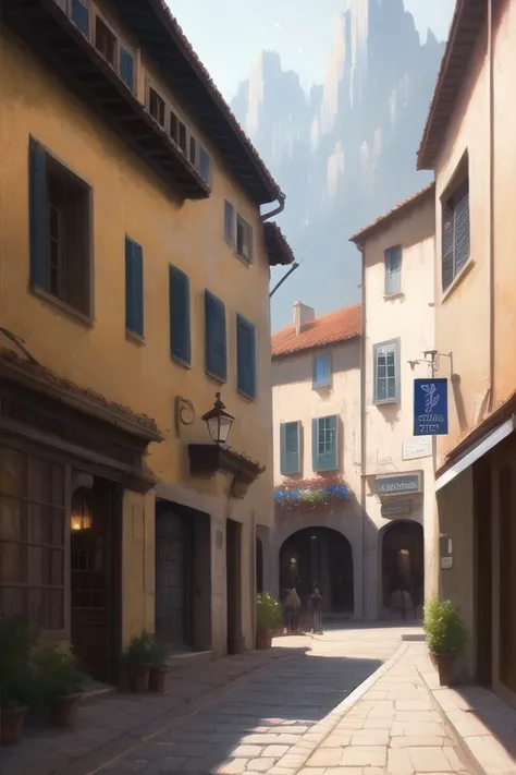 modelshoot style, (extremely detailed CG unity 8k wallpaper), full shot body photo of the most beautiful artwork in the world,Medieval town,professional majestic oil painting by Ed Blinkey, Atey Ghailan, Studio Ghibli, by Jeremy Mann, Greg Manchess, Antonio Moro, trending on ArtStation, trending on CGSociety, Intricate, High Detail, Sharp focus, dramatic, photorealistic painting art by midjourney and greg rutkowski