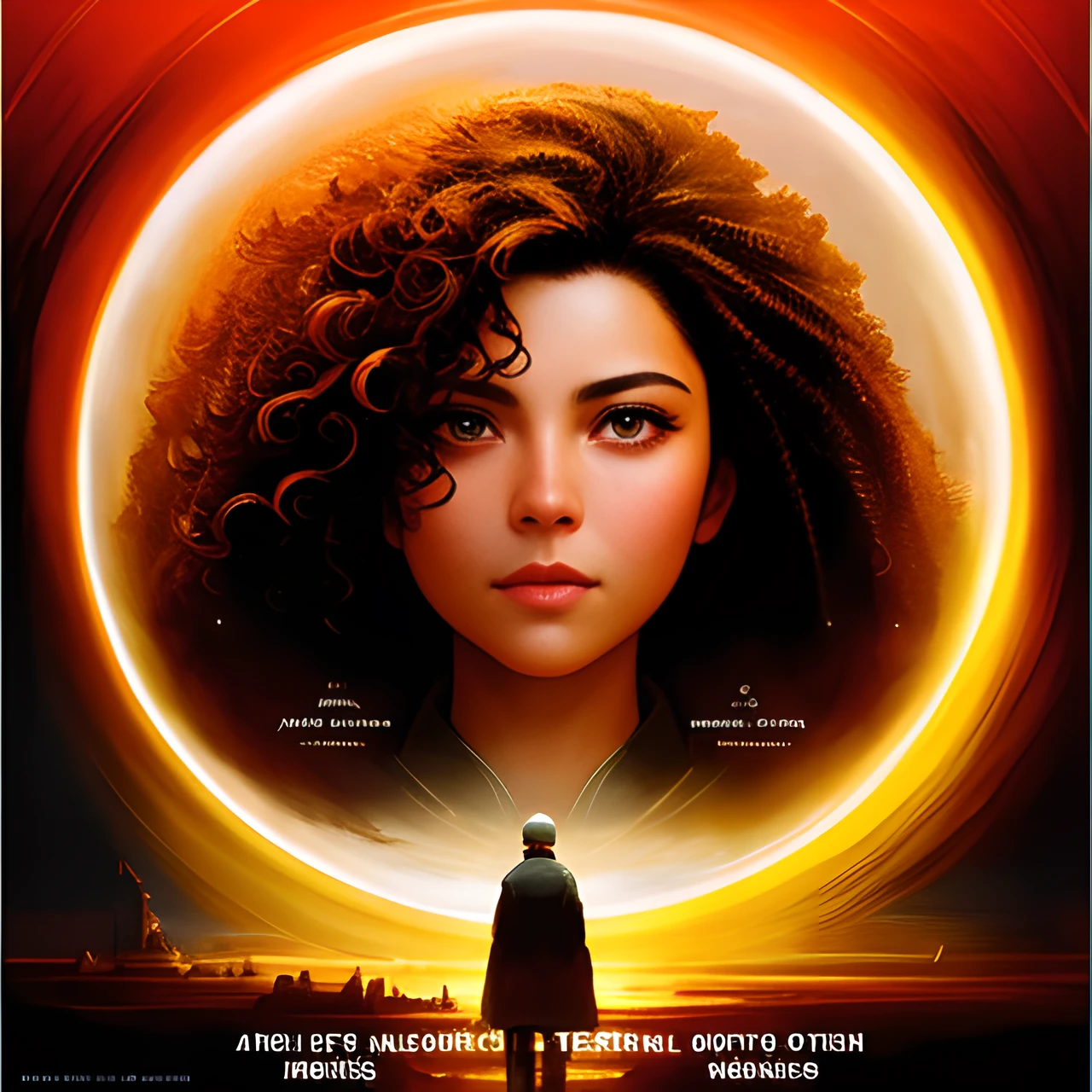 a movie poster for "The Art of Creation," a science fiction film. The poster should feature the protagonist, a (brilliant, confident) woman with (short, curly) hair and (intense, piercing) hazel eyes, along with a laboratory setting and examples of impossible creatures. The creatures should be both terrifying and awe-inspiring, with traits that push the boundaries of what is possible. The tagline should read, "In the hands of the brilliant, the impossible becomes reality," and the title should be displayed prominently in bold, eye-catching text,
professional majestic oil painting by Ed Blinkey, Atey Ghailan, Studio Ghibli, by Jeremy Mann, Greg Manchess, Antonio Moro, trending on ArtStation, trending on CGSociety, Intricate, High Detail, Sharp focus,