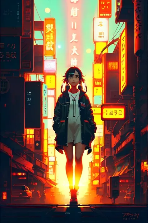 ((full body shot photo of the most beautiful artwork in the world featuring a modern female)), ((pretty African woman)), (big hoop earrings), (light shinning above head), anime, sexy, big eyes, ((urban tokyo futuristic look)), ((neon lights)), night, slow motion, ((reflections)), (orange raincoat), (((intricate detail))), ((nostalgia)), ((heart professional majestic oil painting by Ed Blinkey)), Atey Ghailan, Studio Ghibli, by Jeremy Mann, Greg Manchess, Antonio Moro,(trending on ArtStation), trending on CGSociety, ((Intricate)), (((High Detail))), ((8k)), ((Sharp focus)), ((soft god rays)), dramatic, photorealistic painting art by midjourney and greg rutkowski