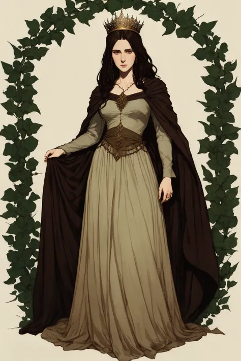 a beautiful queen,wearing crown of thorns,full body,
Abigail Larson, muted color,
masterpiece, ultra high res, high quality,