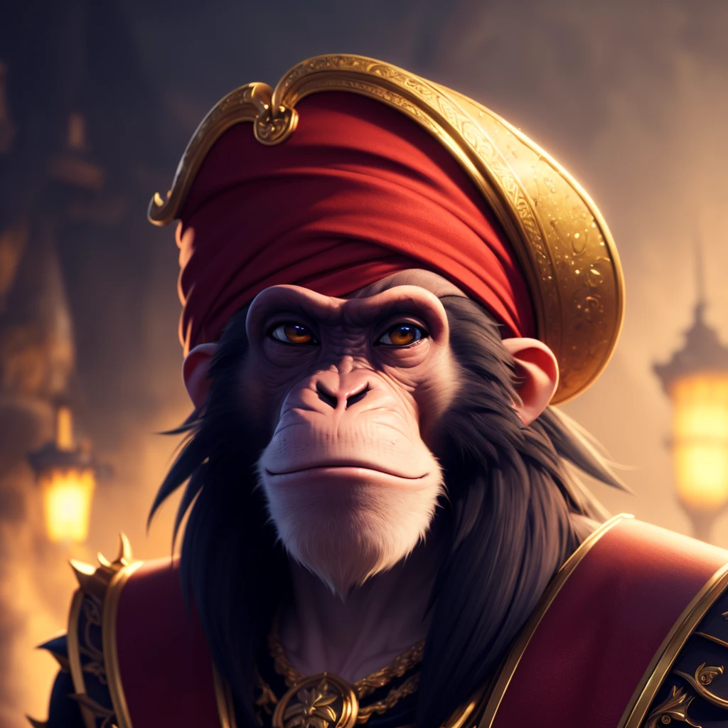 <a portrait of a (monkey pirate),(smile:1.2), (scimitar)> night , universe, cosmos, space, stars, best quality, masterpiece, illustration, an extremely delicate and beautiful, extremely detailed ,CG ,unity ,8k wallpaper, Amazing, finely detail, masterpiece, best quality, official art, extremely detailed CG unity 8k wallpaper, ultra-detailed, highres, extremely detailed, (best quality), (realistic, photo-realistic:1.2), 8k, soft lighting, high quality, official art, extremely detailed CG unity 8k wallpaper, cinematic lighting