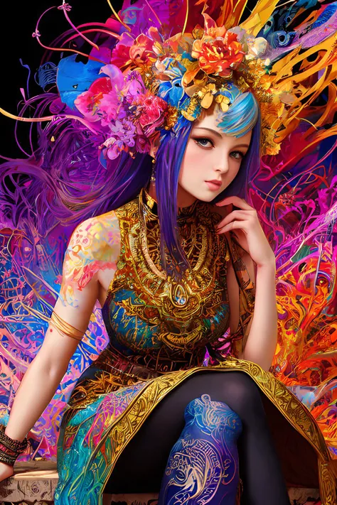 sticker of a full body picture of a beautiful woman sitting and working on PC, black tights, highly detailed beautiful face, banksy art, Kim Jung gi, freedom, soul, digital illustration, comic style, steampunk noir, approaching perfection, dynamic, highly detailed, watercolor painting, artstation, concept art, smooth, sharp focus, illustration, art by Carne Griffiths and Wadim Kashin <lora:GigiHadid:0.7>(masterpiece, top quality, best quality, official art, beautiful and aesthetic:1.2), (1girl:1.3), extremely detailed,(fractal art:1.2),colorful,highest detailed,(zentangle:1.2), (dynamic pose), (abstract background:1.5), (treditional dress:1.2), (shiny skin), (many colors:1.4), upper body, masterpiece, best quality,high quality,highres, 16K,RAW,ultra highres,ultra details,finely detail,an extremely delicate and beautiful,extremely detailed,real shadow, anime,highly detailed painted,award winning glamour paintting,wonderful paintting,art style,stylized,