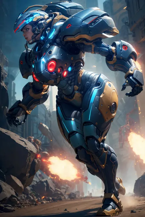 robort, serious looking, glowing 4K, Masterpiece, highres, absurdres,photorealistic, Parrley_armor, a woman in a suit of armor ,wearing Parrley_armor, big bulky futuristic armor,
(running, moving), rocket propulsion,((from the side))
<lora:FINAL Robort:0.4> <lora:ParrleyFLEX:0.6> <lora:add_detail:0.5>