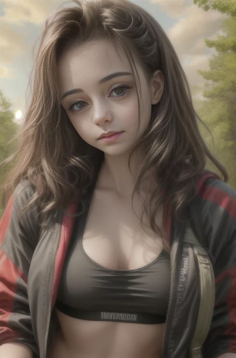 (headshot), 1girl, beautiful, sunset, beautiful sunset, cloudy, forest, nature hike, (((headshot))), BREAK
sports bra, backpack, yoga pants, BREAK
large breasts, makeup, long straight hair, pale skin, fair skin, white skin, BREAK
<lora:PerfectFullBreasts-fCV3.5:1.0>, <lora:more_details:0.8> <lora:downblouseForBoobs_v1:1>, <lora:Erica:1>, <lora:GoodHands-beta2:0.8>