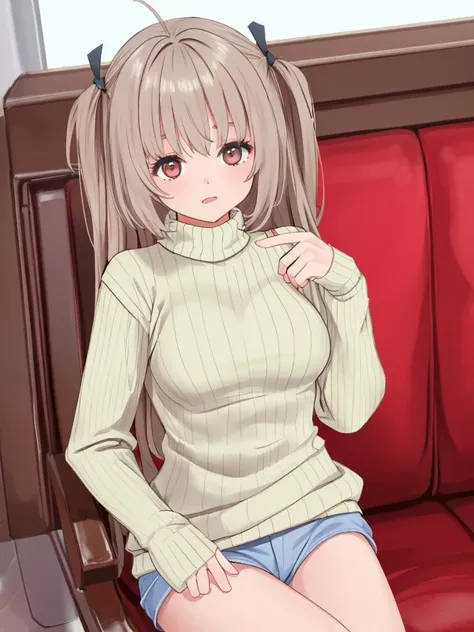 <lora:atri girl-000011:1>,atri girl,ribbed sweater