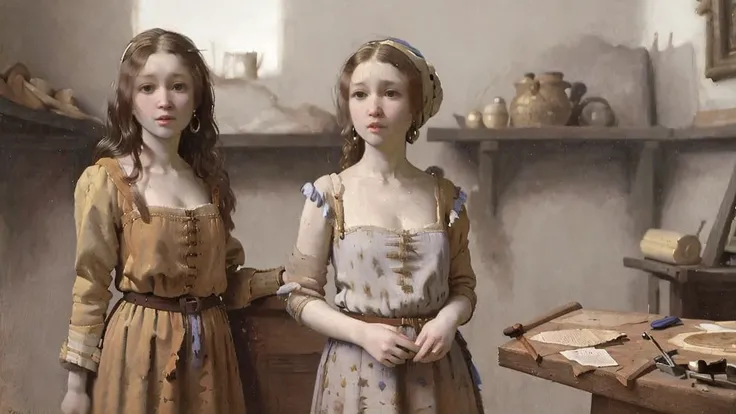<lora:oilsketchStyle_1:1>, masterpiece, best quality, Johannes Vermeer