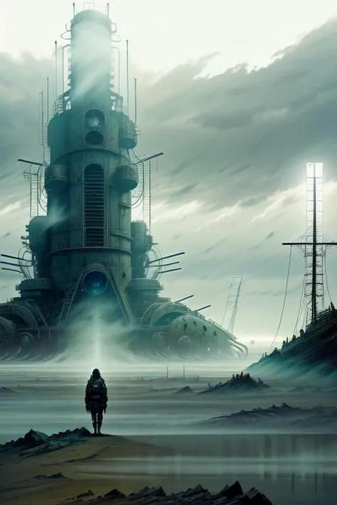 <lora:dieselpunk:1> dieselpunk,  1girl, building (atmospheric volumetric fog:1.1)
(masterpiece:1.4) (illustration:1.2) (best quality:1.4) (8k) (HDR) (wallpaper) (cinematic lighting) (sharp focus) (intricate)