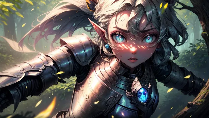 (AS-AdultV2:1), (masterpiece:1.2), best quality, {Masterpiece}, High Quality, best quality, ultra detailed, absurdres, highres, original, extremely detailed wallpaper, 8K, (best illustration), (best shadow),, lineart, 2d, absurdres, 1girl, ((monster girl, dryad, nature, nypmh)), sweat, colored skin, bark skin, (((armor))), (((knight armor,))) fantastic world, (((beautiful eyes))), <lora:Adddetail:0.8>, add detail, <lora:Beautifuleyes:0.9>, alone