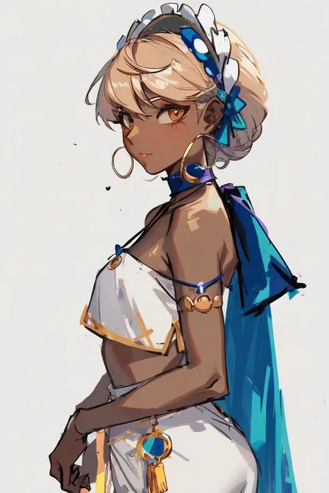 1girl, solo, dark skin, dark-skinned female