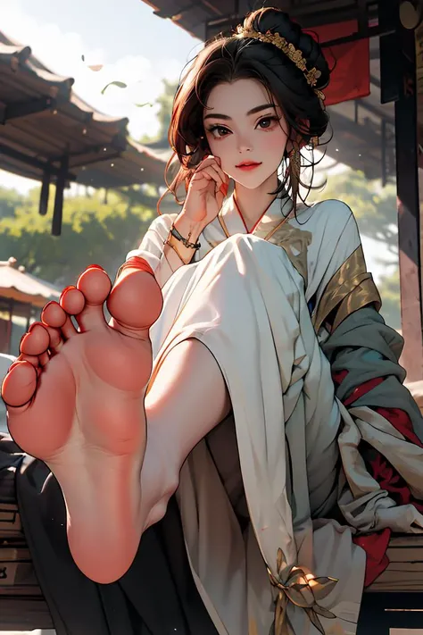 The feet of a Chinese beauty