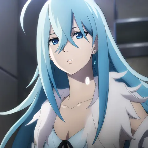 <lora:Vivy_Lora_10:1>, blue eyes, blue hair, upper body, long hair, (close-up:1.1), (detailed eyes:1.2),parted lips,
standing, medium breasts, looking to the side, white gloves, collarbone,
(high quality, highres, best quality:1.2), 4k, 1girl, simple background, solo, ahoge, symbol on neck, bangs, hair between eyes, jewelry, lips, earrings, fur coat, portrait, <lora:NoiseOffset_v2:1.0>