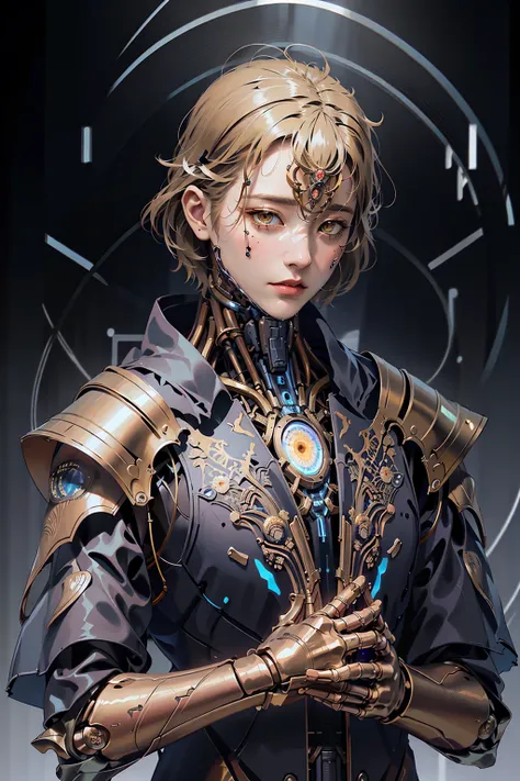 1 korean girl, , organic, glowing eyes, futobot, cyborg, biomechanical, diffuse lighting, fantasy, intricate, elegant,cloak, highly detailed, lifelike, photorealistic, digital painting, artstation, illustration, concept art, smooth, sharp focus, art by John Collier and Albert Aublet and Krenz Cushart and Artem Demura, upper body, EbonyGoldAI, mshn, mshn robot
<lora:mshn:0.3> <lora:EbonyGoldAI:0.5> <lora:Futuristicbot4:0.7>