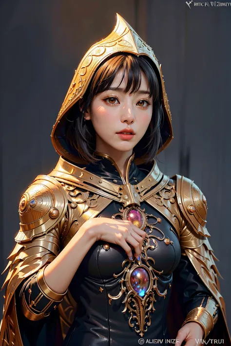 1 korean girl, , organic, glowing eyes, biomechanical, diffuse lighting, fantasy, intricate, elegant,cloak, highly detailed, lifelike, photorealistic, digital painting, artstation, illustration, concept art, smooth, sharp focus, art by John Collier and Albert Aublet and Krenz Cushart and Artem Demura, upper body, EbonyGoldAI, mshn, mshn robot
<lora:mshn:0.3> <lora:EbonyGoldAI:0.5>