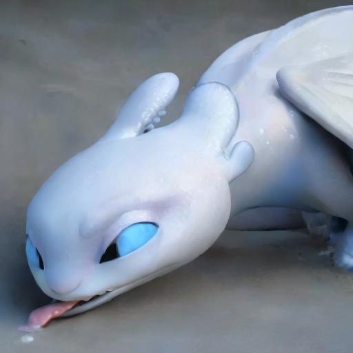 (Light fury, toothless having sex with each other), feral, full body - SeaArt AI