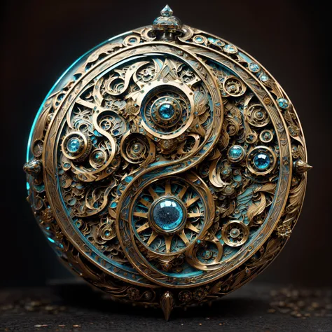 best quality,masterpiece,highres,masterpiece,Highly detailed,ultra-fine painting,sharp focus,badge,(((text"lingko"))),blue eyesï¼jewelry, ((steel,badge)),((metal)),glass ,crystal,blue glass,,gear,3D,Layered image_dir.<lora:nijiarmor_anime_v2:0.7>,<lora:Mecha - Ebony Gold Mecha:1>,<lora:Cool Hong Kong Girl:1>