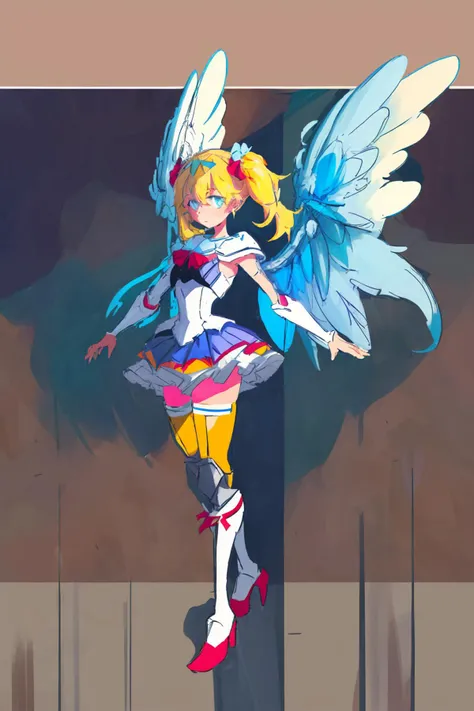 <lora:TalDarimMecha:1>, (masterpiece, best quality:1.3),extremely high detailed, intricate, 8k, HDR, wallpaper, cinematic lighting ,(universe), glowing, armor, glowing eyes, mecha, large wings,
miku,costume design,pop harajuku,rough sketch,dot art,tool cholor scheme,flat design,social dev UI,(1990s computer aethethic:1.3)s <lora:mika1:1.4>,solo,concept art,girly room, detailed, flat design,magazine cover,anatomic,molecular orbital, line sketch, Vivian Maier, Helen Stevenson, Henryk Rodakowski, Tintoretto,line rough sketch,animator works,kawaii,Feynman diagram, abstract,pattern,cuneiform,logograohy,doodle,bi-elliptic transfer orbit,flat color palette,line rough sketch,geometric background, abstract,pattern,cuneiform,logograohy,doodle,flower,manga,instagram,national geographic,sketch,solo,professional artist,skyblue color palette,color pencile,CSS animation