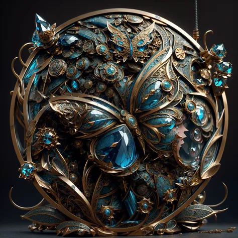 best quality,masterpiece,highres,masterpiece,Highly detailed,ultra-fine painting,sharp focus,badge,(((text"lingko"))),blue eyesï¼jewelry, ((steel,badge)),((metal)),glass ,crystal,blue glass,,gear,3D,Layered image_dir.<lora:nijiarmor_anime_v2:0.7>,<lora:Mecha - Ebony Gold Mecha:1>,<lora:Cool Hong Kong Girl:1>