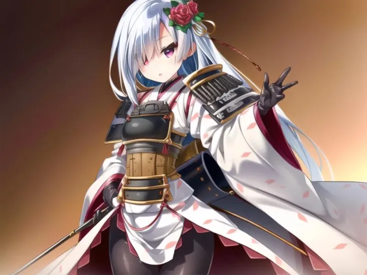 indoors, 1girl,hand on hip,open hand, <lora:sirakawakomine_v1:0.9>sirakawakomine,white hair,long hair,white kimono, hair ornament, hair over one eye,bodystocking,long skirt,, <lora:flatBG:-0.45> ,<lora:flat2:-0.45>,(dark light:1.2),(hyper extreme detailed),(masterpeace),(hyper extreme),(photorealistic),game cg,llustration,novel illustration,beautiful lighting,light from the front,