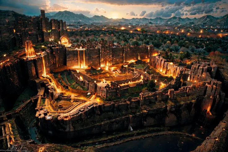 (masterpiece, best quality:1.2), ultra-detailed, Castle black terrain , (realistic:1.5), <lora:EdobMedievalCastleTopView_v1.0:1> lava rivers <lora:Hell2_v1.0:0.7>