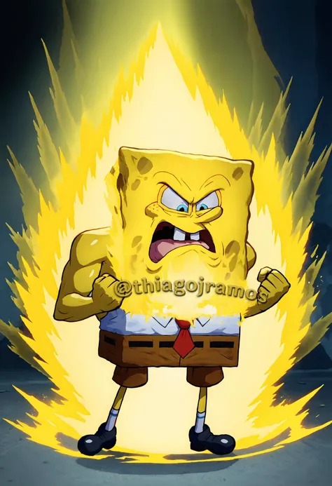 score_9, score_8_up, score_7_up, BobEsponja, 1boy, Ki Charge, aura, yellow aura, clenched hands, full body, <lora:DBKiCharge_XLPD:0.8>, <lora:BobEsponja-PONY:1>, source_cartoon