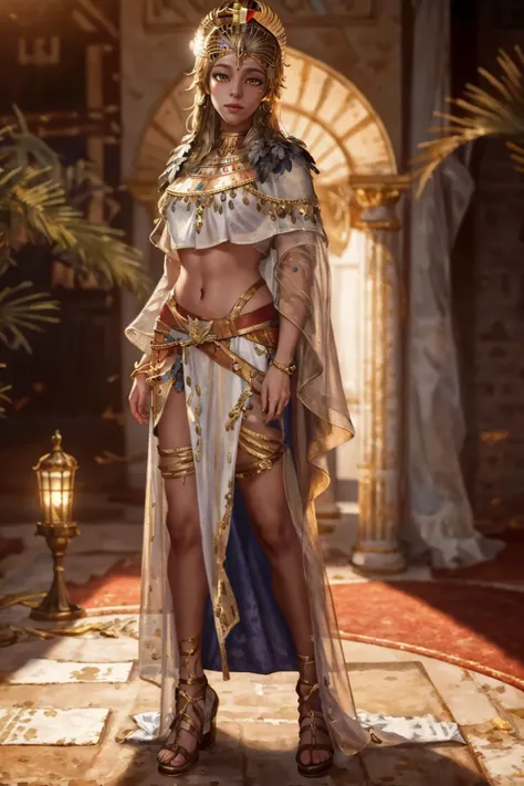 highres,absurdres,masterpiece,best quality,original,extremely detailed CG,extremely detailed wallpaper,perfect lighting,looking at viewer,bare hands,1girl,blurry background,standing on stage,
<lora:ACOIsidora:0.7>, ACOIsidora,golden eyes,crown,feathers,