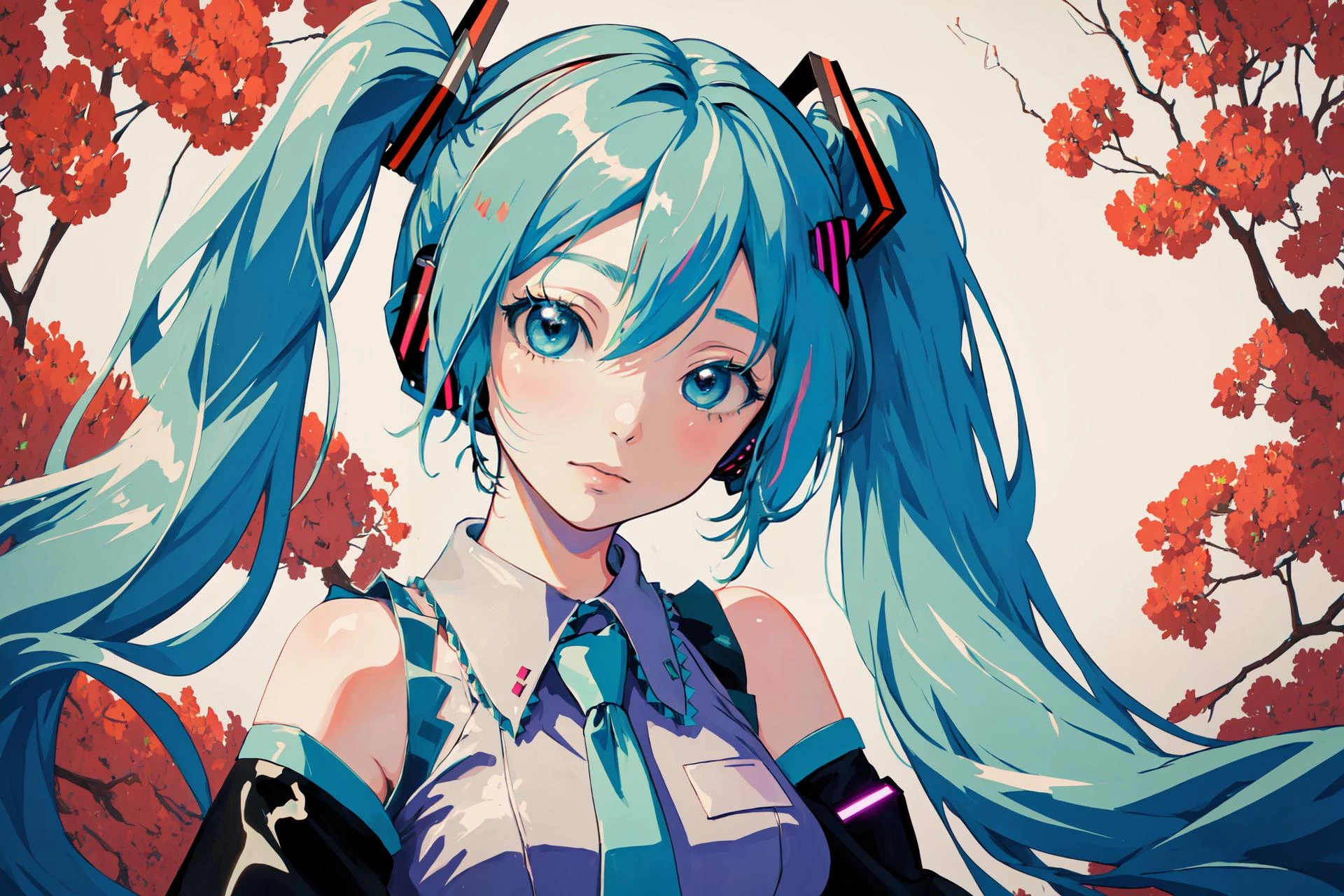 high quality, masterpiece, hatsune miku,