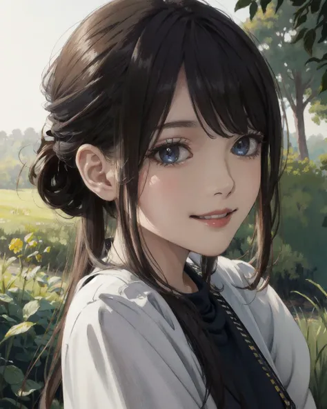 masterpiece, best quality, photorealistic, 8K, RAW photo, ultra highres, extremely detailed eyes and face, extremely detailed,absurdres,1girl,slender,small breasts, upper body, light smile, <lora:aizawa minami:0.8>