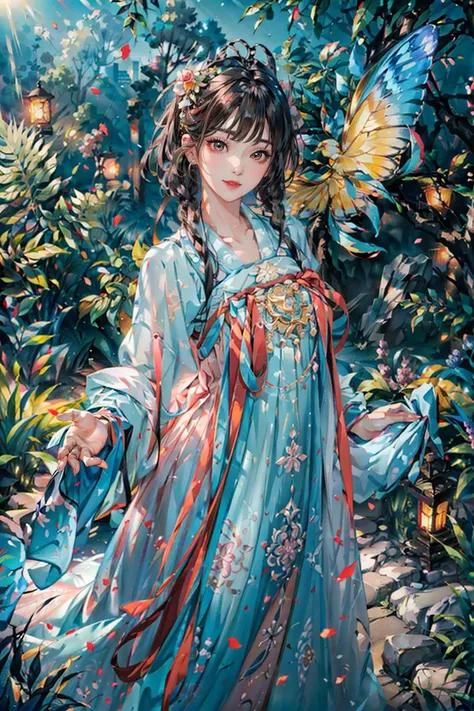 <(best quality, extremery best quality, masterpiece:1.4), (realistic, intricate details:1.4), (photorealistic:1.4), (extremely intricate:1.4), highres, ultra highres, ultra-detailed, absurdres, incredibly absurdres, extremely detailed, high quality, high resolution, hyperrealistic, ultra-realistic, hyper-detailed, top quality, best, fine detail, massive detail, Highly detailed, extreme detailed, highest detailed, high-res, absolutely resolution, reflection, (refraction:1.4), (hyperrealism:1.4)>, BREAK, 1girl, solo, looking at viewer, (young cute beautiful 18-year-old girl:1.4), 3d face, (hand of Guido Daniele:1.4), beautiful girl, Beautiful face, pretty, girlface, kpop idol, supermodel, stunning innocent symmetry face, perfect body, medium breast, slim waist, slim legs, (high detailed skin:1.5), glowing eyes, goddess, natural skin texture, shiny skin, White skin, Beautiful detailed face, detailed face, real skin texture, cute delicate face, finely detailed face, golden ratio, golden ratio face, expressive eyes, perfect face, perfect skin, flawless face, clear face, shiny hair, pale skin, Proper body proportion, perfect anatomy, realistic skin texture, luscious lips, glossy lips, natural makeup, beautiful bright pupils, slender figure, intricate eyes, detailed pupils, detailed face and eyes, longeyelashes, blush, good hand, perfect hands, pretty face, beautiful female bodies, finely detailed skin, oily shiny skin, clean facial features, an extremely delicate and beautiful, cute & girly, beautiful detailed eyes, stars in the eyes, detailed simmetric eyes, perfect smooth skin texture, BREAK, (((((standing, (hanfu, tang style, tang style outfits, pink upper shan, pink chest pleated skirt, red with pink waistband, red pibo:1.4), (smile, Pink hair, Pink eye, long hair, Pink eyelashes, Pink lips, Pink lip colour, Eyes glowing Pink, flat bangs, pink fluffy bunny:1.5), (night, Night time, moon light, sky, landscape, aurora borealis, stars, outdoors, Chinese, Pink fireworks, Sakura tree background:1.4), (lake background, mountains, full moon background, night lake shore, river, forest, chinese style countryard, lanterns, pond, cobblestone pathway, building pavilion, chinese buildings, moutains, misty lake, ancient chinese background, puddle, after the rain, petals falling, wet grass and trees, flower sea, in a meadow, waterfall, breeze, flying splashes, flying petals, leaves, bloom, bloom effect, surrounded by heavy floating petal flow, petal, Pink butterfly, flower, detailed beautiful grassland with petal, flowers, plants, Pink rose, many Pink roses, leaves falling from the tree, dust is drifting, ethereal, scenery, nature, mysterious background:1.4), (iridescent colors, Iridescence, blush, mysterious, fantasy background, fantasy, open mouth:1.2), (fog, wind:1.2), (Luminescent Particles:1.3), (fullbody:1.2), (eye focus, face focus, character focus, close-up face:1.2), (dutch angle, cowboy shot:1.3), colorful refraction)))), BREAK, <watercolor, available light, detailed light, volumetric fog, beautiful lighting, Rembrandt lighting, Cinematic, pixel art, game art, key visual, surreal, PBR Texturing, Anisotropic Filtering, Maximum Clarity And Sharpness, Albedo And Specular Maps, Multi-Layered Textures, Surface Shading, Sub-Pixel Convolution, Sub-Pixel Convolution, Accurate Simulation Of Light-Material Interaction, blurry foreground, broad light, volumetric light effect, matte painting, perfectly defined features, volumetric lighting, Tone Mapping, Lumen Reflections, Global illumination, Ray Tracing, Screen Space Global Illumination, Accent Lighting, 32k, Natural Lighting, volumetric, cinematic masterpiece, Rule of thirds, high dynamic range, Multi-exposure HDR capture, cinematic render, game cg cinematic, atmospheric perspective, scene, epic dynamic frame, motion blur, ((cinematic look, Film look)), rim light, 4k textures, adobe lightroom, photolab, insane details, hyperdetailed, exposure blend, professional color grading, professional color correction, aerial perspective, particles and dust in beams of light, cinematic scene, dynamic lighting, sharp details, lomography, soft focus, light leaks, bold hues, atmospheric depth, (explosive light and shadow:1.2), aesthetics, intricate designs, ultra realistic digital art, (zentangle, mandala, tangle, entangle), (fractal art), elegant, vivid colours, floating particles, particles, dramatic, epic, (ink drawing, oil painting detailed), (dramatic lighting:1.2), RAW, huge filesize, extremery detailed CG, Photo, 8k uhd, cinematic atmosphere, trending on artstation, award-winning glamour photograph, highly detailed photo, official art, beautiful and aesthetic, unity 8k wallpaper, beautiful, highly detailed CG illustration, best illustration, intricate, Amazing, emotional, analog, painting, digital painting, concept art, Oil Painting, illustration, Classical art, Renaissance, Romanticism, Neoclassicism, Color Palette, depth and contrast, Vibrant colors, saturated, rich saturation, color harmony, vivid palette, concept-art, design style, detail character, concept render, colorful, analog photography, dreamy atmosphere, specular highlights, atmospheric lighting, (dynamic angle, dynamic pose :1.3), (shiny, clothes reflecting light, lens flare, bloom effect, light particle, lens glare:1.3), realistic lighting, cinematic light, (cinematic lighting), light in the face, soft lighting, saturated colors, detailed background, sharp focus, 8k high definition, perspective, Master Composition, roughness, post-processing, soft shadows, realistic shadows, ambient occlusion, ray-tracing, subsurface scattering, photon mapping, physically-based rendering, octane rendering, unreal engine 5, ue5 rendering, Adobe After FX, dslr, RTX, Best character details, radiosity, sharp, antialiased, RAW photo, HDR, 8k, 4k, (((Photographed by Roger Deakins, using a RED Monstro 8K VV camera and a series of high-end lenses))), ((Hasselblad photography)), (film grain:1.4), Kodak portra 400, ((Fujifilm X-T5)), professional photograph, depth of field, caustics, Broad lighting, diffuse lighting, rim lighting, two tone lighting, textile details, visible pores, high resolution scan, professionally color graded, photographic reality, automatic white balance, best lighting, detailed shadow, high contrast, strong light and shadow>, (PureErosFace_V1:0.5), (ulzzang-6500:1), <lora:epiNoiseoffset_v3:0.05>, <lora:add_detail:0.1>, <lora:hanfuTang_v35:0.8>, <lora:zhongfenghuaxiyou-000018:0.05>, zhongfenghua