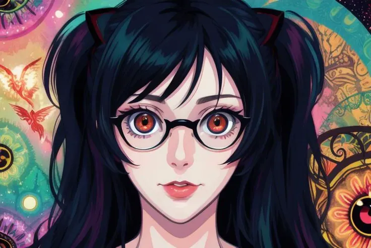 sexy (mothman:1.2) eldritch horror
(glowing red eyes)
teal violet (yellow:1.2)
(1girl:1.5)
psychedelic LSD
masterpiece absurdres
<lora:elusive-butterfly:1>
by Lisa Frank, (Meow Wolf:0.5),