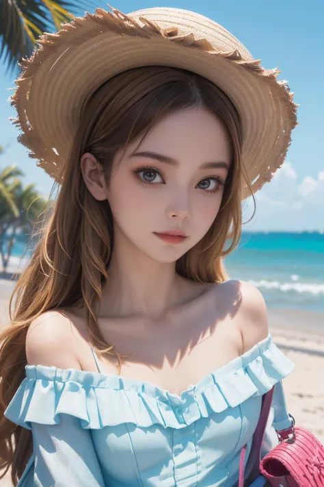 1girl wearing summer dress, portrait, cowboy shot, S158_JosieLane