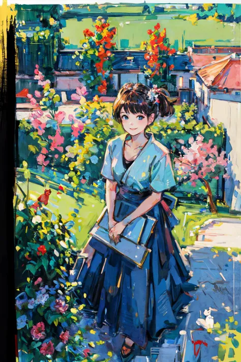 <lyco:impress:1.0>impressionist, garden, shinjuku, cat, rooftop, from above,
(best quality, masterpiece, RAW photo,ultra-detailed:1.2), <lyco:GoodHands-beta2:1.0>,1girl,solo,looking at viewer,smile <lora:add_detail:0.4>