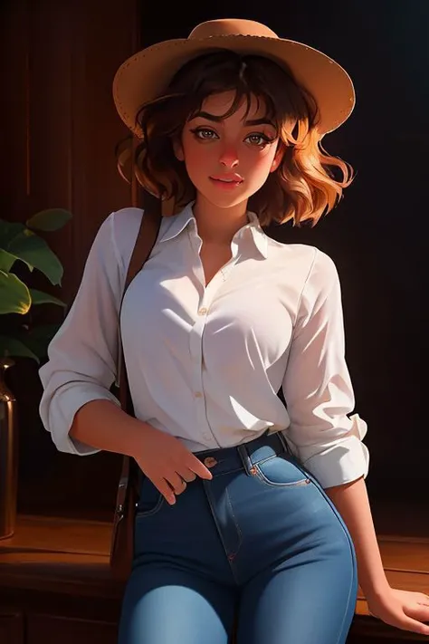 DEN_ella_knoxMK2,
country beauty posing against a wooden fence with a plaid shirt and jeans and a cowboy hat, cow girl, country girl, cow girl,
bokeh, f1.4, 40mm, photorealistic, raw, 8k, textured skin, skin pores, intricate details <lora:epi_noiseoffset2:1>, epiCRealism, <lora:ClothingAdjuster3:-1.0>