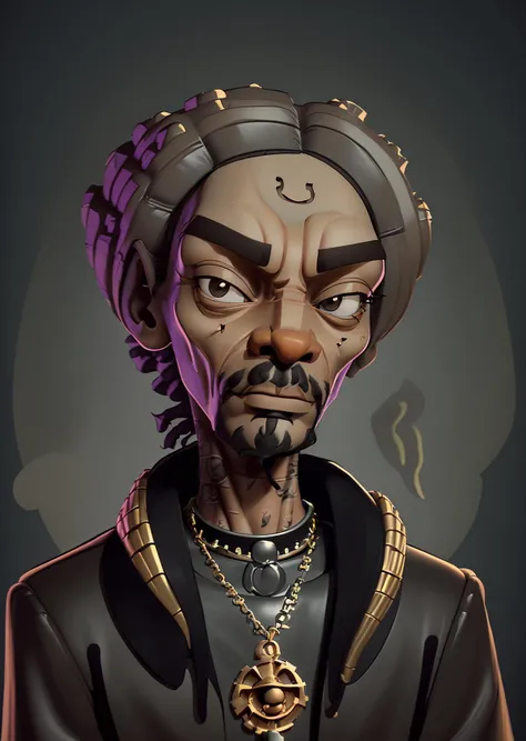 snoop dogg portrait, 4k, 8k, intricate details, mood, soft shading