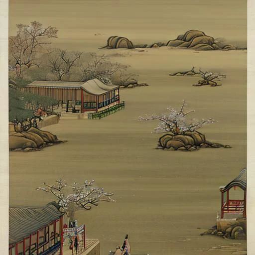 <lora:Chinese ink painting-000006:diff> best quality, symmetry,realistic, real life,photography, masterpiece, best quality, Chinese ink painting,1girl, very wide shot,