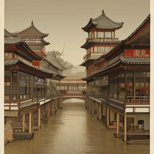 <lora:Chinese ink painting-000006:0.5> best quality, symmetry,realistic, real life,photography, masterpiece, best quality, Chinese ink painting,1girl, very wide shot,