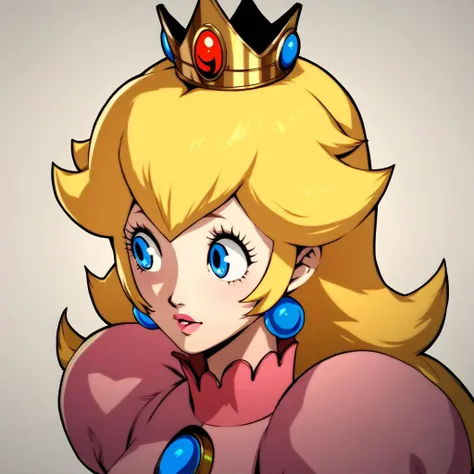 score_9, score_8_up, score_7_up, score_6_up, score_5_up, score_4_up,<lora:Persona_5_Portrait_Style_Pony:1> princess peach,