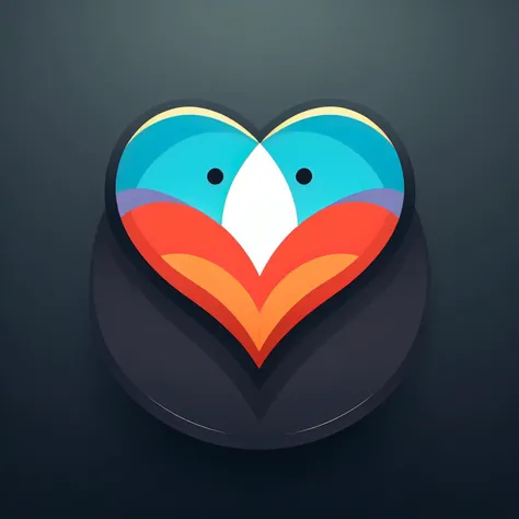 (masterpiece, best quality:1.1), (round logo:1.05), no humans, abstract shapes, vivid color, geometric, gradient background, simple background