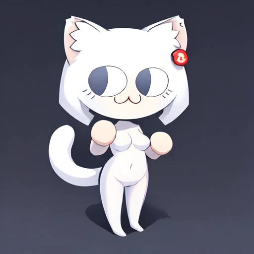 (masterpiece, best quality:1.3), (round logo:1.05), gradient background, simple background, <lora:RoundLogo_v1_CT_E8R64:1>, necopose, neco spirit, 1girl, :3, cat ears, full body, chibi, cat girl, cat tail, solo, slit pupils, incredibly absurdres,<lora:Neco-Arc:0.8> Neco-arc, Neko-arc, Neco arc, white skin, dislyde, <lora:Clyde:1>