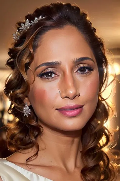 photo of cam woman, dressed as bride, detailed face, masterpiece, profession lighting <lora:CamPitanga-000003:1>