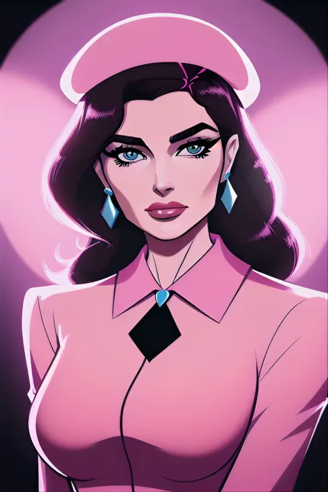 comic style illustration of jackie kennedy onassis
