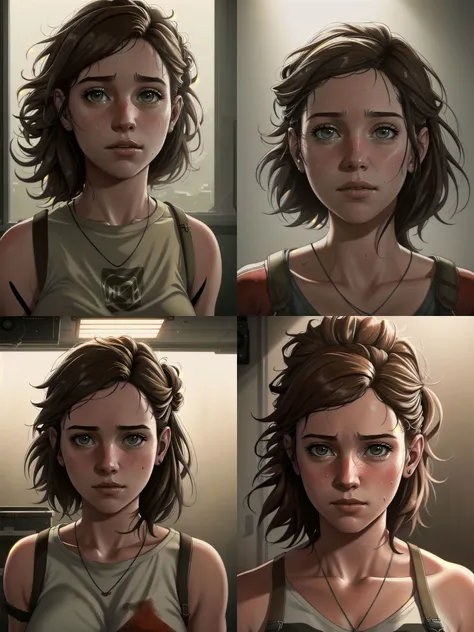 (the last of us:0.9), (Ellie:0.9), natural hair, realistic portrait, 4k, supreme detail, highly detailed, artstation,smooth, cinematic lighting