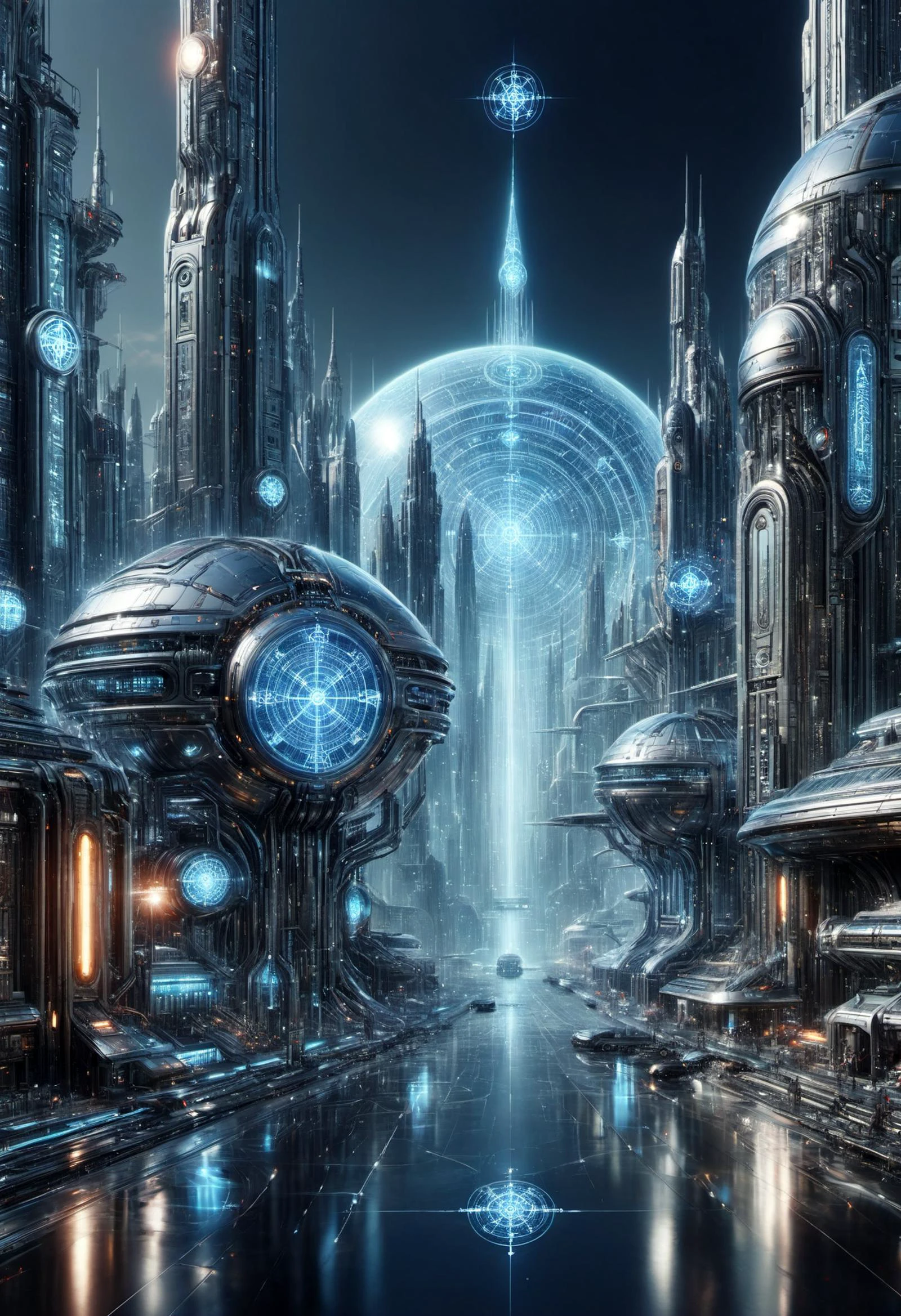 DonMT3chC057ruc7sXL retro city, scifi, tech, metallic <lora:DonMT3chC057ruc7sXL:0.8>