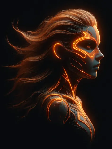 woman floating in the darkness, neon_orange and neon_orange outline, floating hair, very long hair, mad-cyberspace, cyberpunk, scifi, 1980s, retro dynamic pose<lora:- SDXL - vant_blk_contrast_V2.0:1> <lora:Neon_Cyberpunk_SDXL_-_Cyberspace:0.7> <lora:DonMW15pXL:0.7> DonMW15pXL, the head of a, masterpiece, best quality, ultra high res, (photorealistic, realistic:1.2), deep shadow, raw photo, film grain, Fujifilm XT3, 8k uhd, dslr