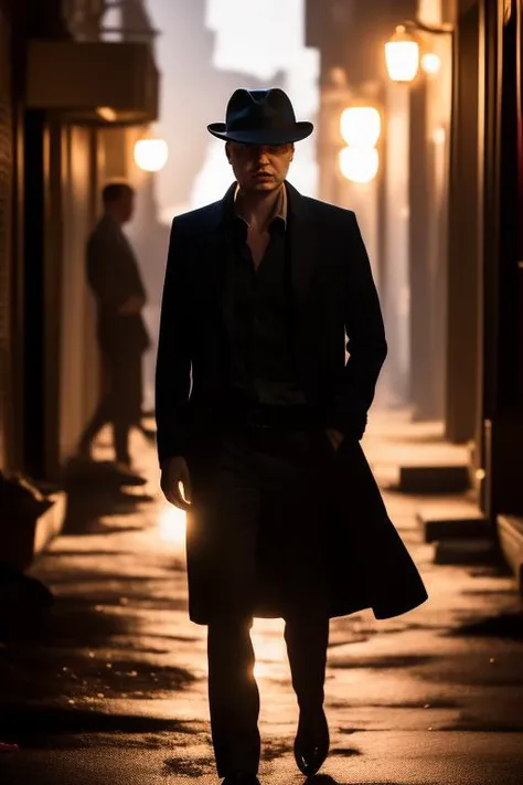 papich,<lora:papich:1.25>,,A charismatic man, with natural charm,Making a peace sign,A shadowy figure lurks in the alley outside a seedy nightclub, their face concealed beneath the brim of a fedora as they wait for the perfect moment to strike.,looking ahead,Hotel,Technicolor,Beauty Photography,Intense Firelight
