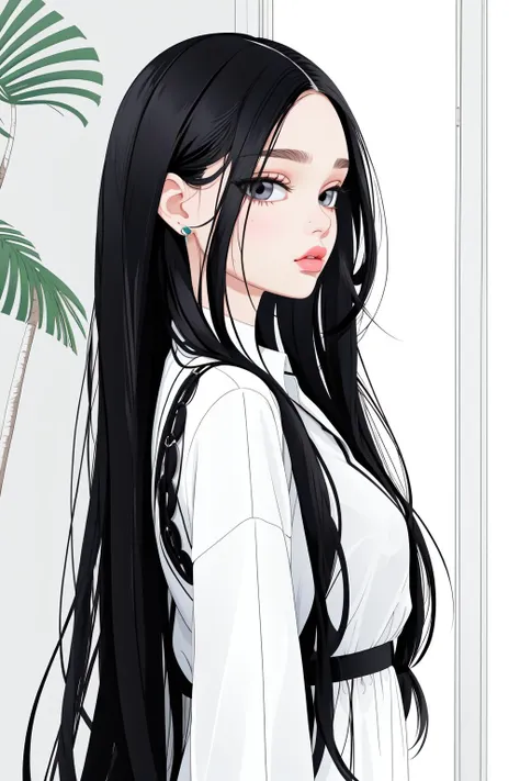 DV_Lupinha_Vicious, 1girl, dressed, upper body, <lora:flat2:0.3>