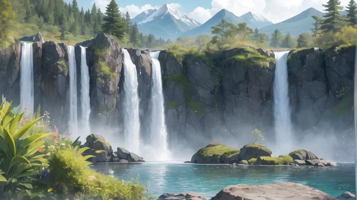 Transport yourself to a mystical island where the waterfalls flow upwards and the mountains are made of glass.
