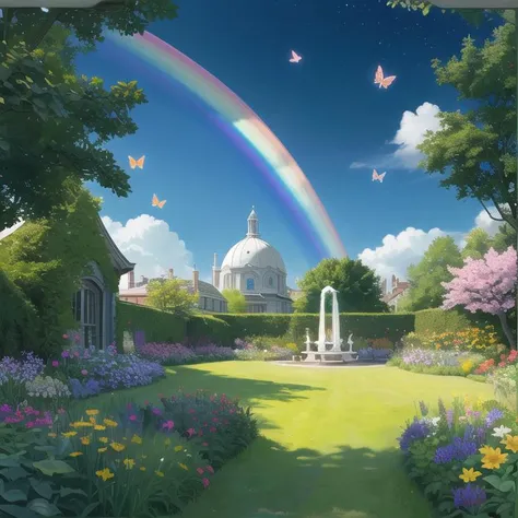 Picture a magical garden where the flowers glow in the dark and the butterflies have rainbow wings