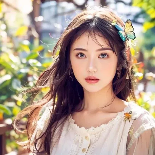 best quality,masterpiec8K.HDR. highresabsurdres:1.2,Kodak portra 400,film grain,blurrybokeh:1.2,lens flare,(vibrant color:1.2),Butterfly hair accessory,Hair accessories,butterfly,<lora:hd_20231212173253-000008:0.48 >,<lora:bbmb_20231204184146-000009:0.8>,Butterfly hairpins,Butterfly headdress,solo,indoors