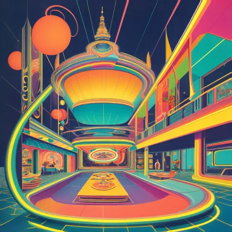 1970s \(style\), detailed, illuminated, (enticing:1.2), (cute:1.4), (irresistible:1.4), (fascinating:1.5), (colorful:1.3), (surreal:1.1),(sophisticated),navy,orange